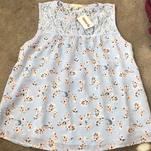 TJ MAXX blue sparkle tank medium